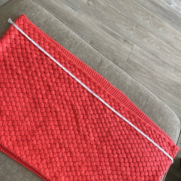 Infinity Winter Scarf wrap coral salmon orange pink - Picture 3 of 4